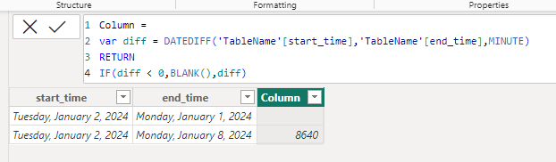 Solved: Datediff negative results - Microsoft Fabric Community