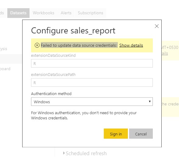 Solved: R Integration with Power BI - Scheduled Refresh - Microsoft ...