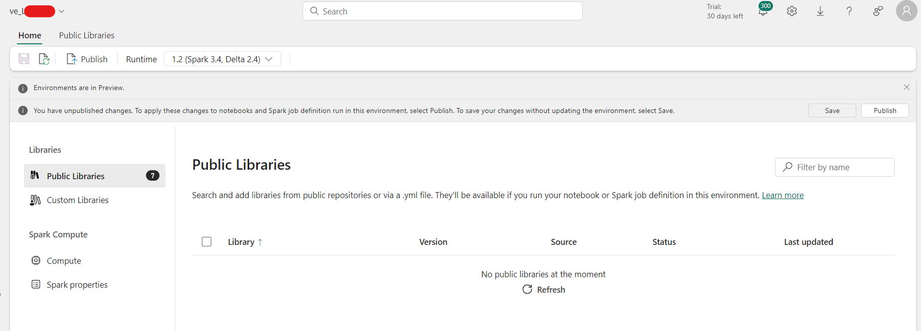 Environment issues in Fabric - Microsoft Fabric Community