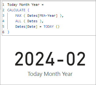 Return value from Date table based on current date - Microsoft Fabric ...