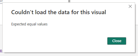 Couldn't load the data for this visual: Expected e... - Microsoft ...