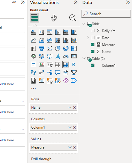 In Matrix table need measure only in Grand total c... - Microsoft ...