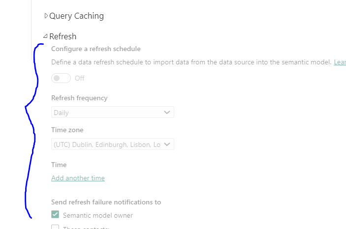 Schedule refresh disabled. - Microsoft Fabric Community