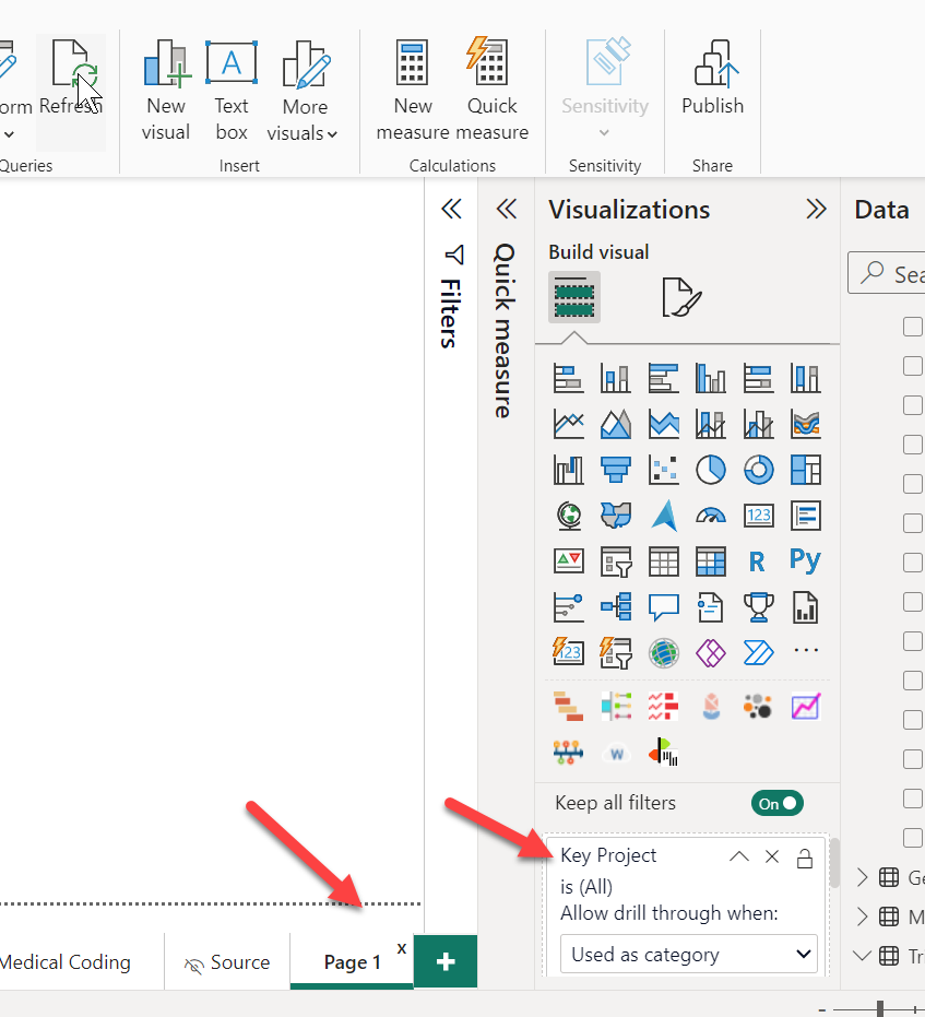 Drill Through "button" isn't workinG - Microsoft Fabric Community