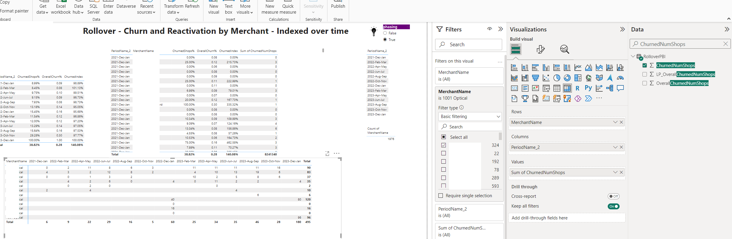 Data in matrix column dissapears when I select add... - Microsoft ...