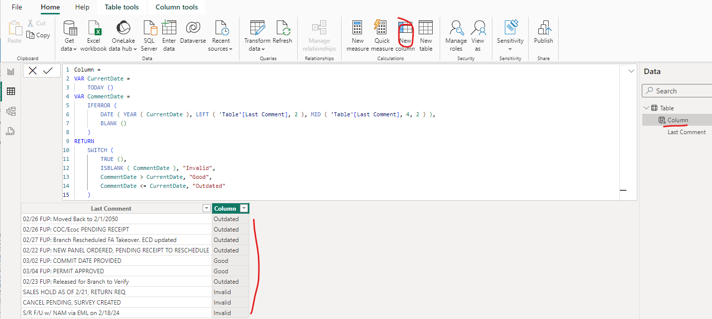 Solved: Dax Formula to Create Column Based on Filtered Dat ...