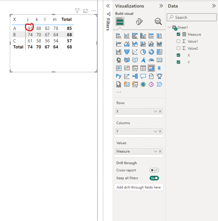 Conditional Formatting on Matrix of columns - Microsoft Fabric Community