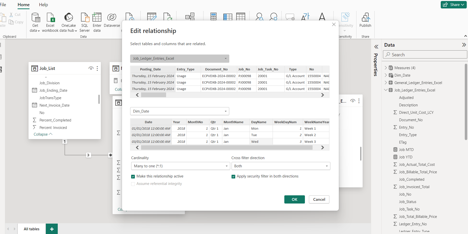 Link issue with Date Dimension table - Microsoft Fabric Community