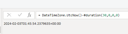 Solved: Conditions Query for Todays Date - 30 days Help Re ...