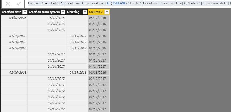 Solved: How to put the value in only blank column? - Microsoft Fabric ...