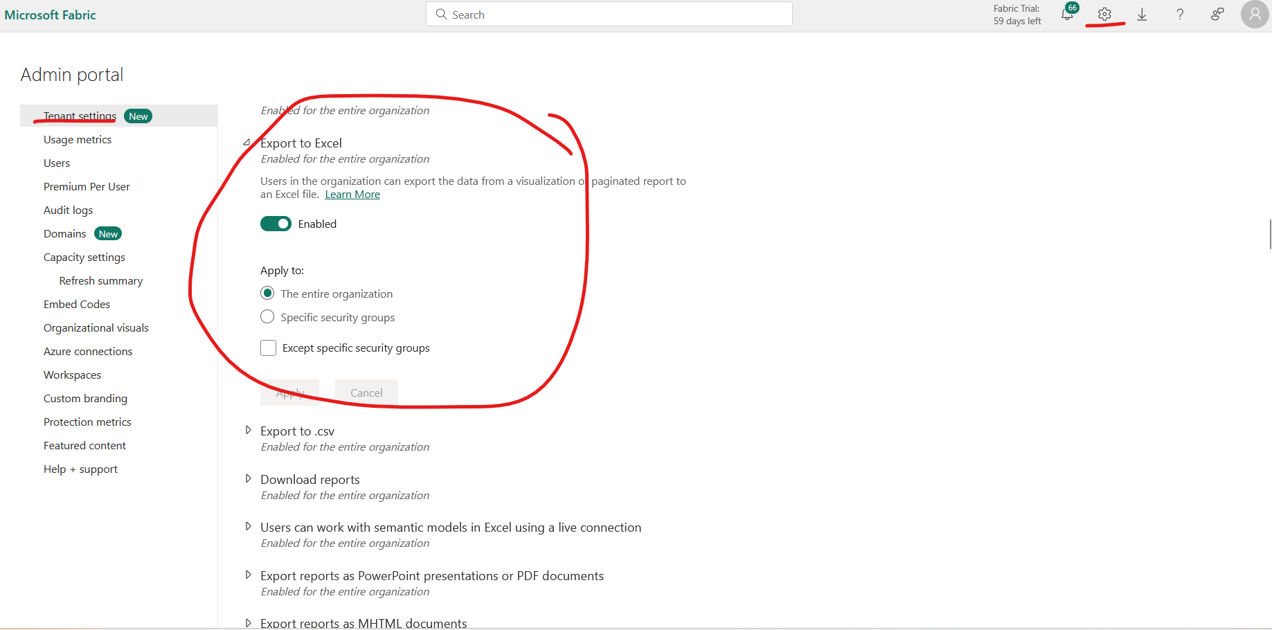 Why can't the user export the Excel if the securit... - Microsoft ...