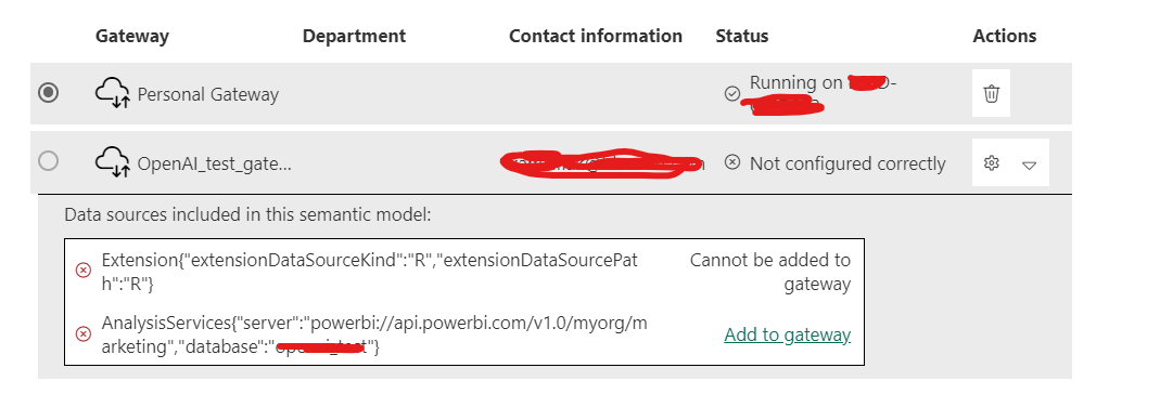 Issue with Configuring Gateway for Power BI Servic... - Microsoft ...