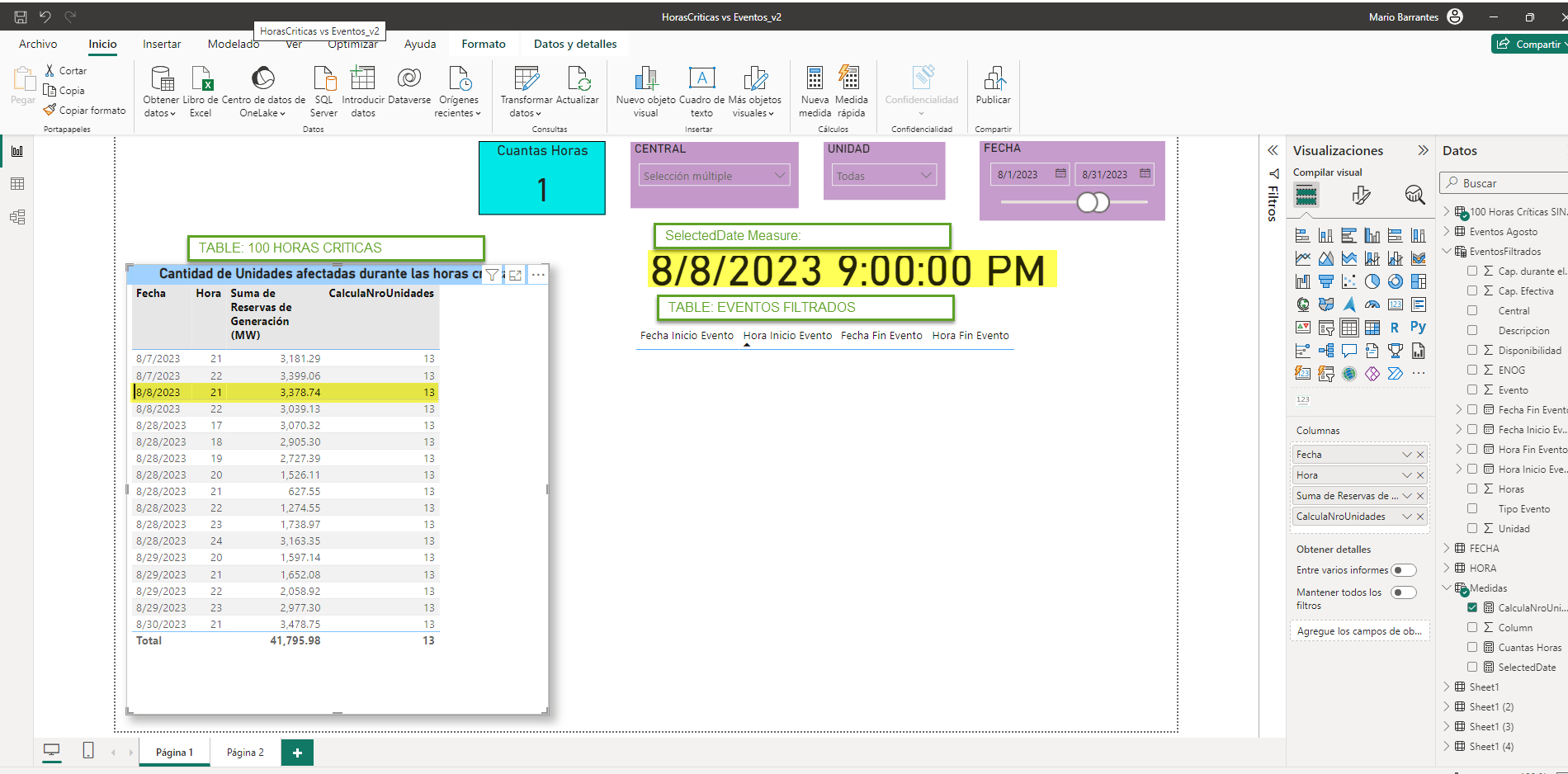 Creating a table with filtered values using a date... - Microsoft ...