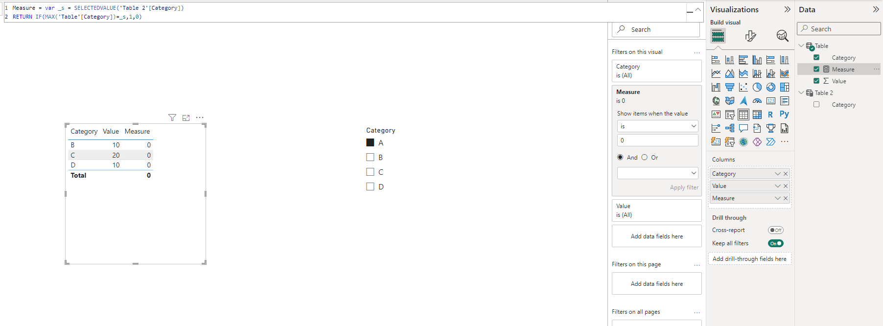 Solved: Use selected value as filter on side bar - Microsoft Fabric ...