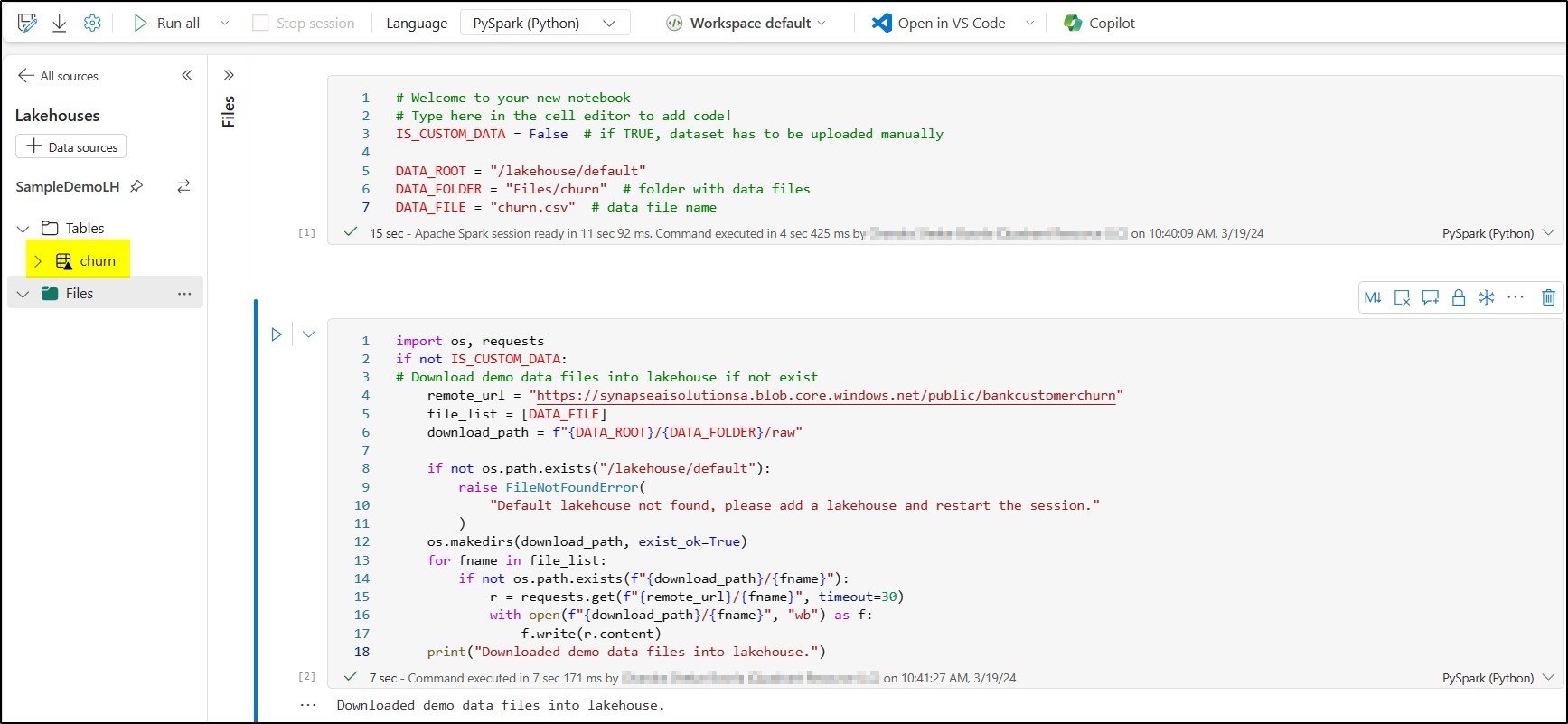 Solved: Re: Getting started with data science - Data not f ...