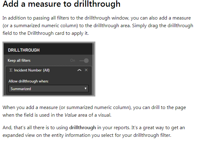 Solved: Drillthrough question - Microsoft Fabric Community