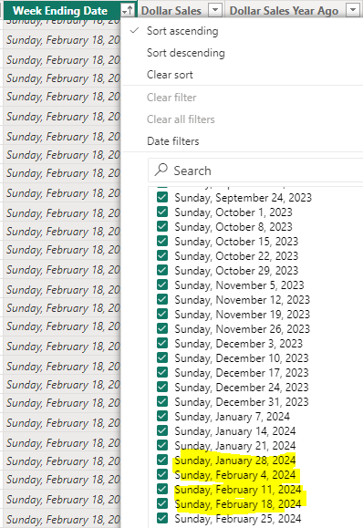 Last 4 weeks sales from specific date - Microsoft Fabric Community