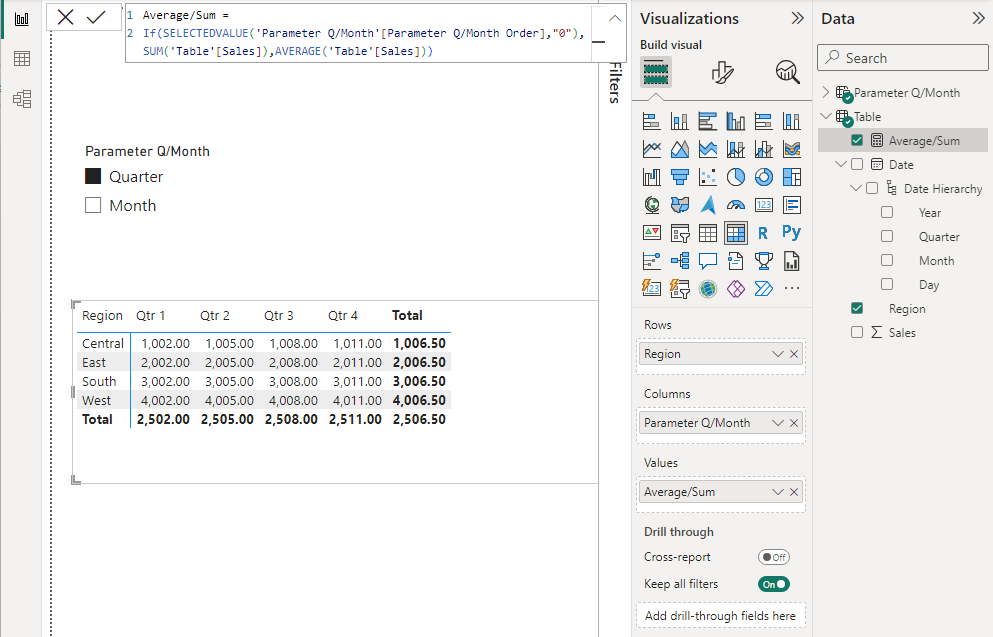 Parameters - Measures - Microsoft Fabric Community