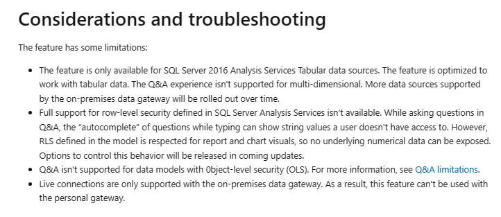 Solved: Issue with Q&A visual - Microsoft Fabric Community