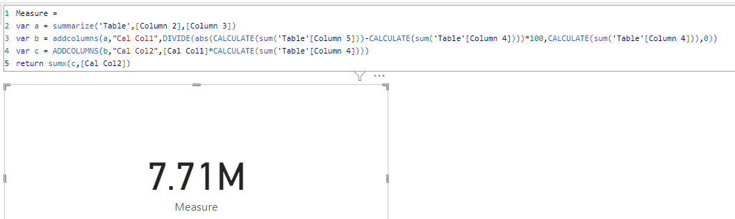 Solved: Desired output with help of measure - Microsoft Fabric Community