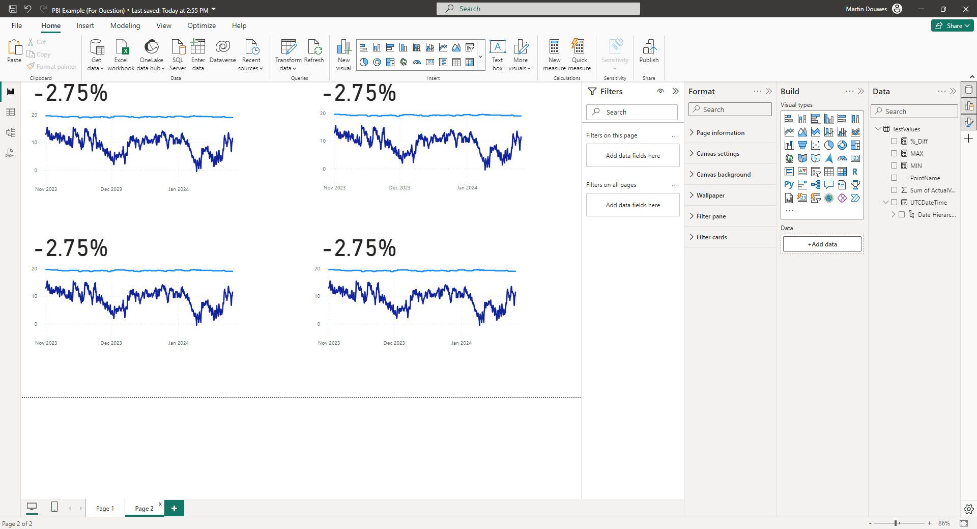 Help needed with two visuals and / or DAX - Microsoft Fabric Community