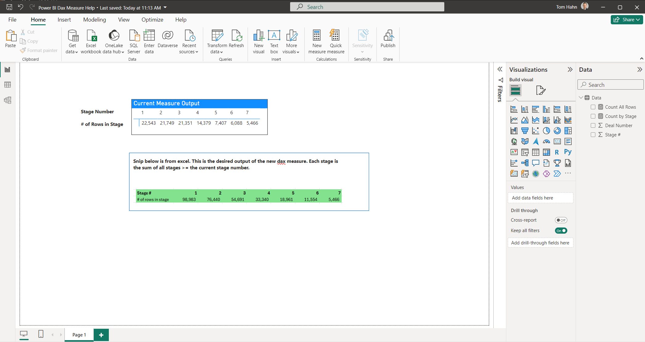 Dax Measure Help - Microsoft Fabric Community