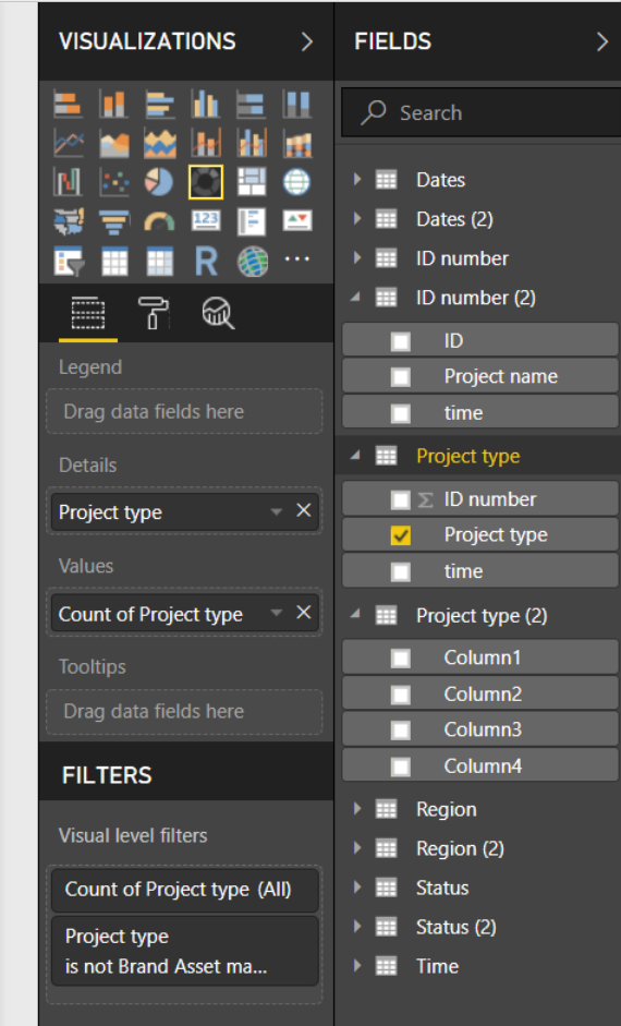 Project type 2 is the updated file and none of the column headers are showing. its the exact same as the top "project type" excell with the exception that there is less rows. Nothing else was changed.