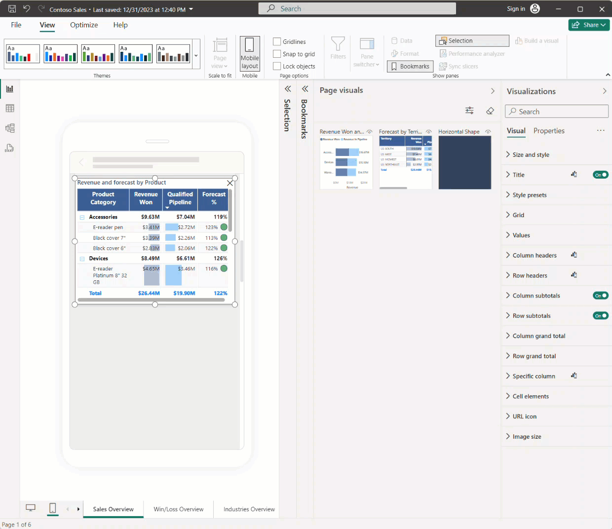 Best Practices for Mobile Optimized Report - Microsoft Fabric Community