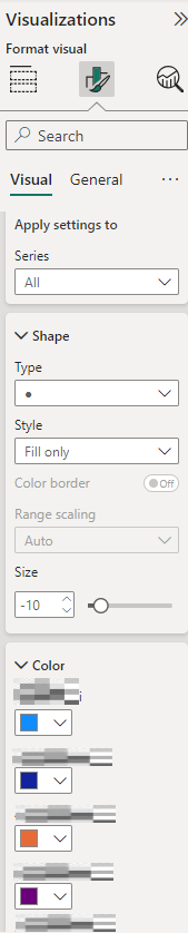 Conditional formatting in the scatter chart fx dis... - Microsoft ...