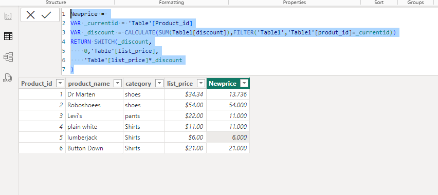 Dax formula - Microsoft Fabric Community
