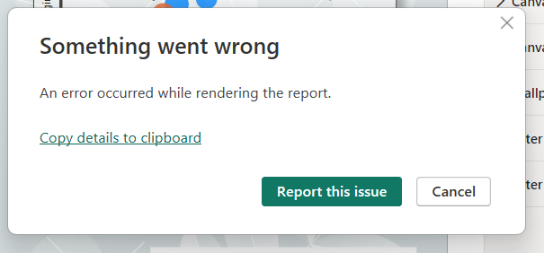 Solved: undefined error window poping up,not closing - Microsoft Fabric ...