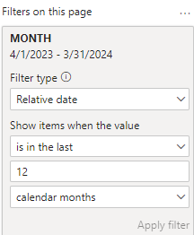 Data shown in last 12 months - Visual - Microsoft Fabric Community