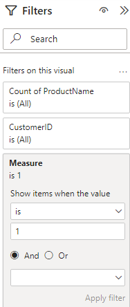 Solved: FILTER - AND operator - Microsoft Fabric Community