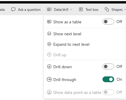 Matrix Not Drilling Down in Service - Microsoft Fabric Community