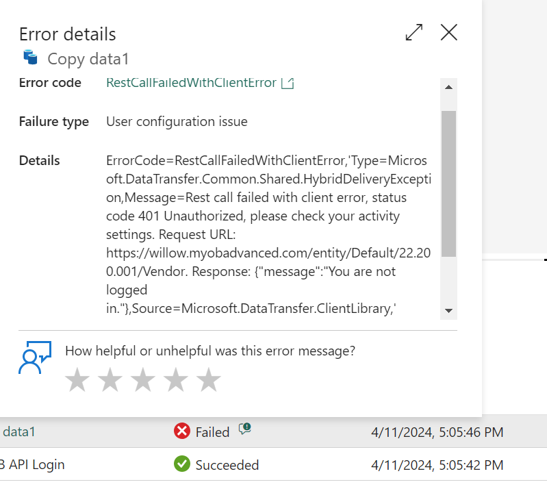 Ingest data form a rest API with Oauth2 - Microsoft Fabric Community