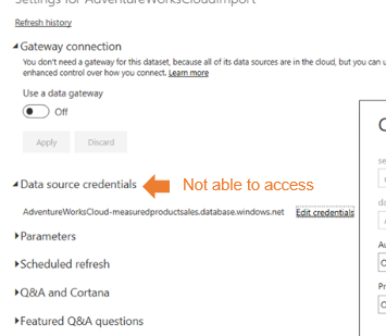 Not able to enter data source credentials - Microsoft Fabric Community