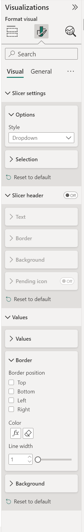 Slicer Dropdown Border - Microsoft Fabric Community
