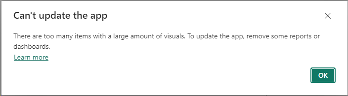 Solved: Can't update the app - Microsoft Fabric Community