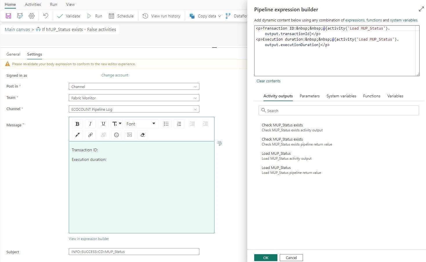 Solved: BUG::PIPELINE::TEAMS ACTIVITY::SETTINGS NOT SAVED - Microsoft ...