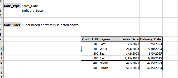 Create a date slicer (slide) , based on what is se... - Microsoft ...