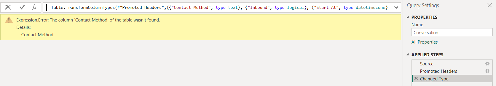 Columns not recognized - Microsoft Fabric Community