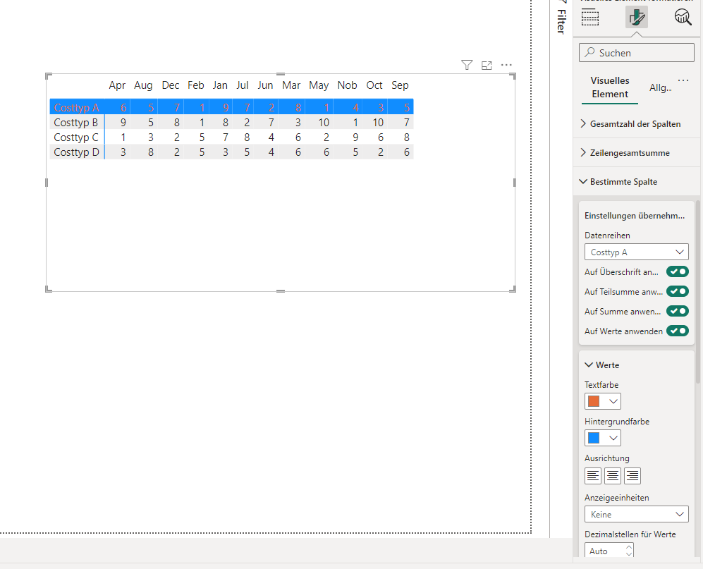 Solved: bold row in matrix, values as rows - Microsoft Fabric Community