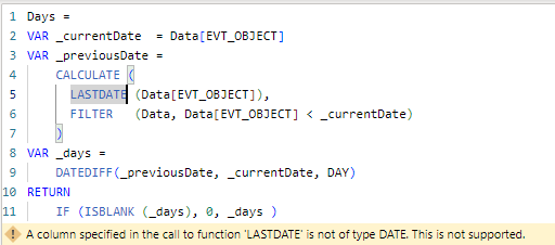 Calulcuating Date difference in days within same c... - Microsoft ...