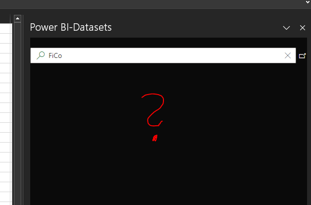 Power BI datasets not showing in Excel, endorsed n... - Microsoft ...