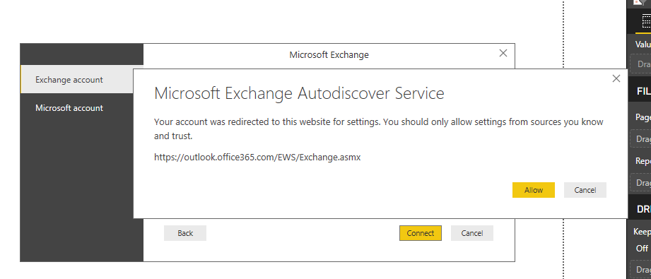 Unable to connect to Exchange on-premises - Microsoft Fabric Community