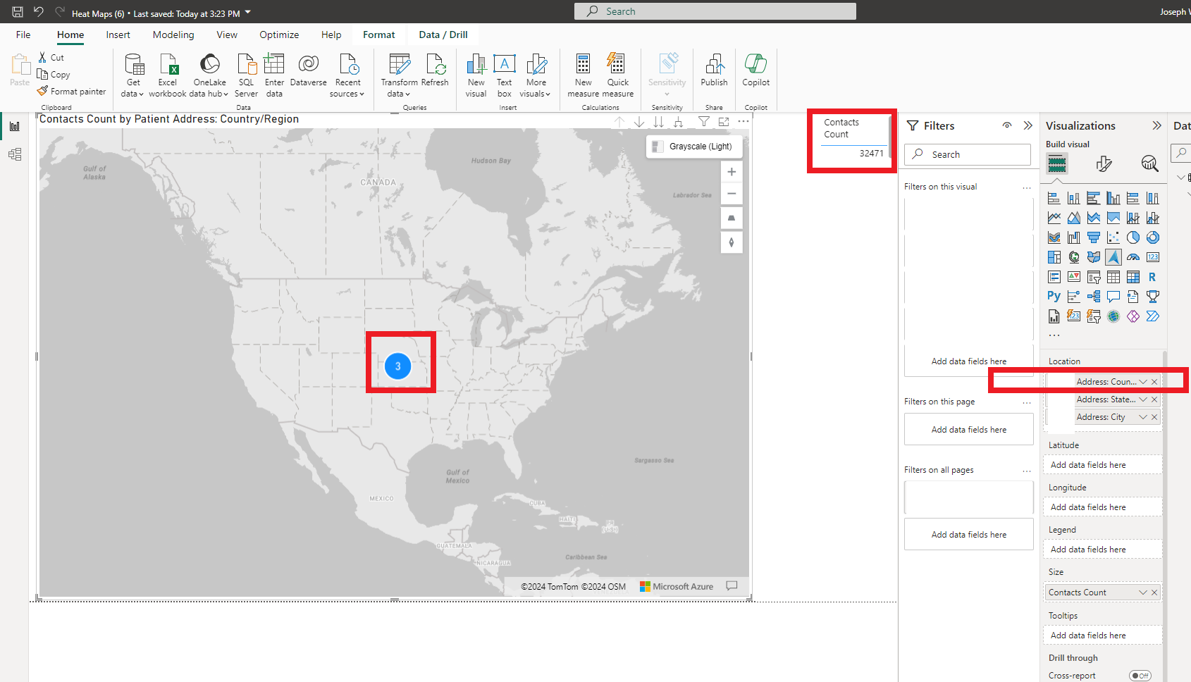 Azure map not counting as expected - Microsoft Fabric Community