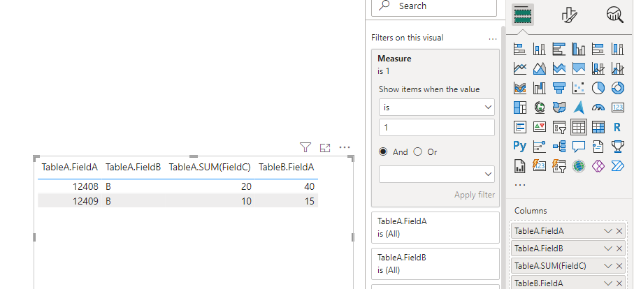 Filter Table Created in Report View - Microsoft Fabric Community