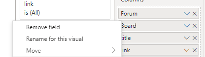 Change the column name in bar chart - Microsoft Fabric Community