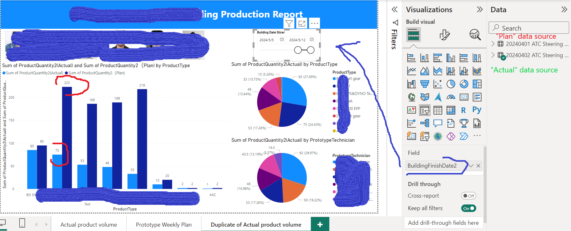 clustered column chart with two data source, why d... - Microsoft ...