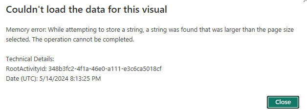 While attempting to store a string, a string was f... - Microsoft ...